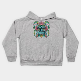 Conquer like a serpent Kids Hoodie